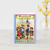 Notecard für Vintagen Amerikanische Unabhängigkeit Karte (Gelbe Blume)