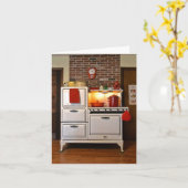 Notecard für Vintages Gas Karte (Gelbe Blume)