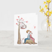 Notecard für Whimsistische Liebe Karte (Gelbe Blume)