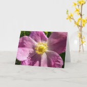 Notecard für wild lebende Rose Karte (Gelbe Blume)