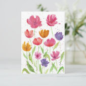 Notecard für Wildblume Dankeskarte (Stehend Vorderseite)