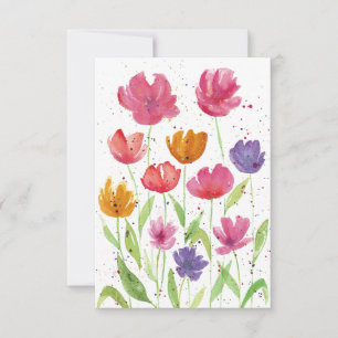 Notecard für Wildblume Dankeskarte