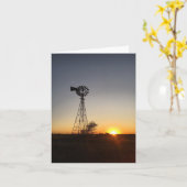 Notecard für Windmühlen (innen leer) Karte (Gelbe Blume)