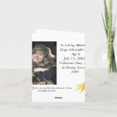 Notecard, Gage's Divine Gold Dragon Feiertagskarte (Rückseite)