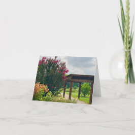 Notecard Garden View Dankeskarte