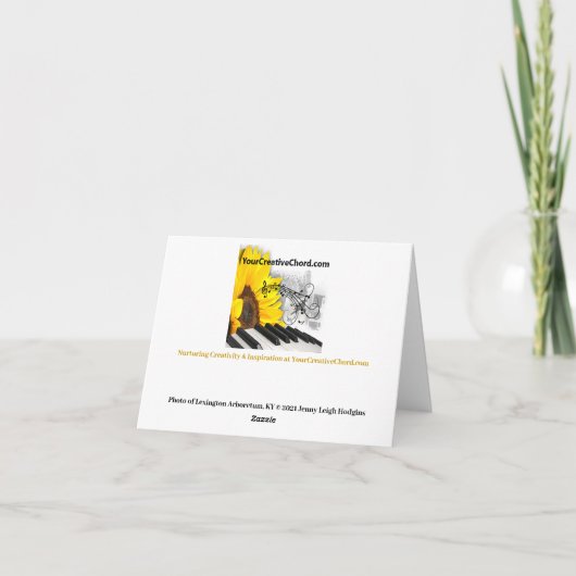 Notecard Garden View Dankeskarte (Rückseite)