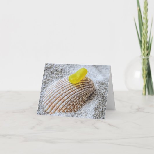 Notecard - Gelbmeerglas Karte (Vorderseite)