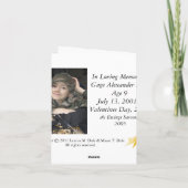 Notecard, Gold Angel Feiertagskarte (Rückseite)