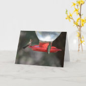 Notecard Hummingbird Karte (Gelbe Blume)