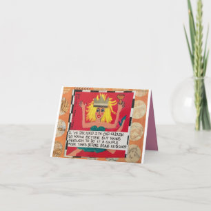 NOTECARD-I HABE ENTSCHEIDET, ICH "BIN ALT GENUG, U KARTE