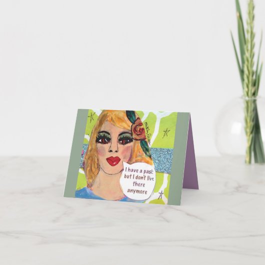 NOTECARD-I HABEN A VORÜBER KARTE (Vorderseite)