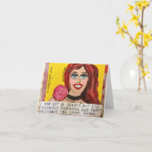 NOTECARD-I NICHT IST zwar DÜNN, ABER ich FLIPPE Karte (Gelbe Blume)