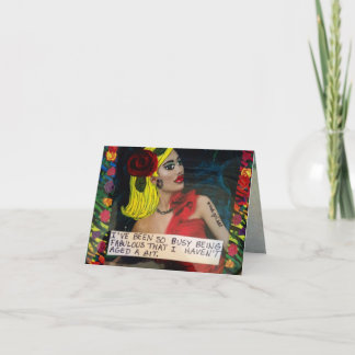 NOTECARD-I sind SO BESCHÄFTIGTES FABELHAFT SEIN Karte