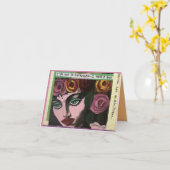 Notecard-Ich bin aus Östrogen und ich habe eine Wa Karte (Gelbe Blume)