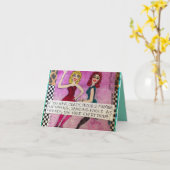 NOTECARD-IF YOU HAVE CRAZY, TROUBLE MAKING KARTE (Gelbe Blume)