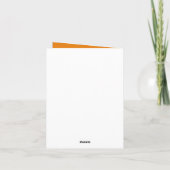 Notecard Karte (Rückseite)