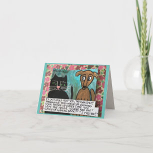 NOTECARD-Katze/Hund Karte