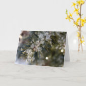 NOTECARD, Kristall blättert auf gezierten Nadeln Karte (Gelbe Blume)