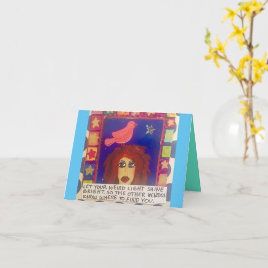 NOTECARD LASSE IHREN GEWICHTLICHTSCHEIN KARTE (Gelbe Blume)