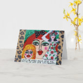 NOTECARD-LAUGH UND DIE WELT LACHT MIT IHNEN. KARTE (Gelbe Blume)