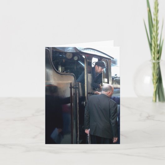 Notecard: Leitung des Dampfzuges Karte (Vorderseite)