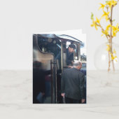 Notecard: Leitung des Dampfzuges Karte (Gelbe Blume)