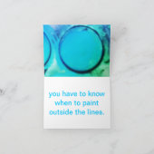 NOTECARD-LIFE IST WIE KUNST KARTE (Innenseite)