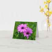 Notecard lila Blume Karte (Gelbe Blume)