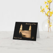 NoteCard-Manti Tempel nachts Karte (Gelbe Blume)