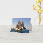Notecard - Mayflower II am Segel Karte (Gelbe Blume)