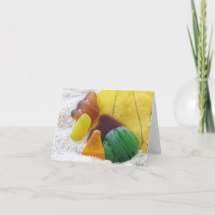 Notecard - Meerglas in Herbstfarben Karte