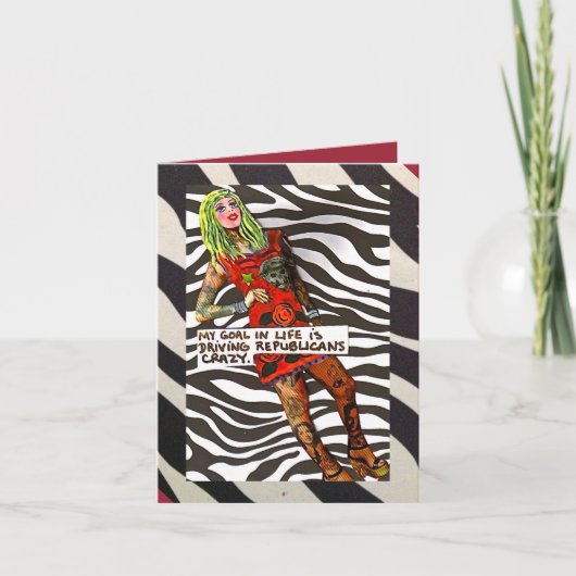 NOTECARD-MEIN ZIEL FÜHRT REPUBLIKANER WUNDERSCHÖN KARTE (Vorderseite)