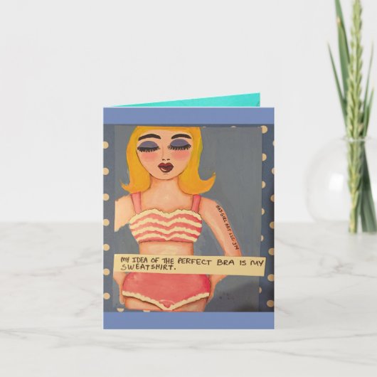 Notecard-Meine Idee des perfekten BH ist mein Schw Karte (Vorderseite)