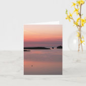Notecard: Minorca Sonnenuntergang Karte (Gelbe Blume)