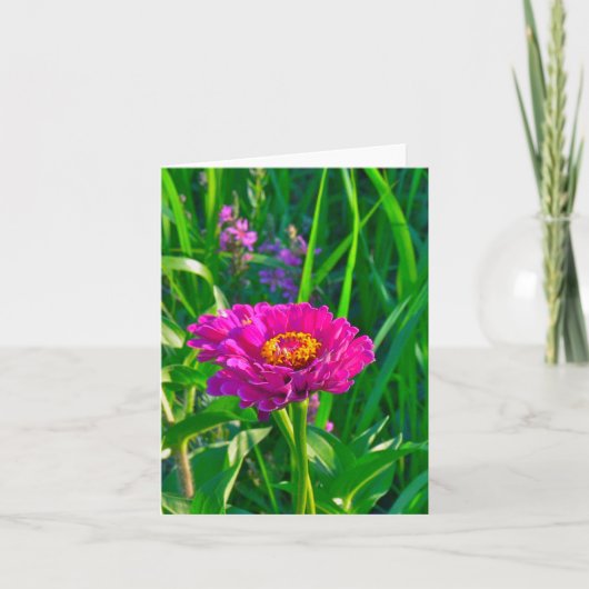 NOTECARD, MIT BLUMEN (ROSA) KARTE (Vorderseite)