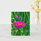 NOTECARD, MIT BLUMEN (ROSA) KARTE (Gelbe Blume)
