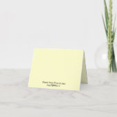 Notecard mit Blumendruck Karte (Rückseite)