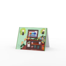 Notecard mit einladendem Interieur