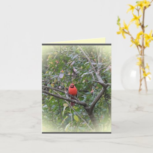 Notecard mit NordKardinal Karte (Gelbe Blume)