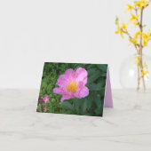 Notecard mit Single Pink Peony Karte (Gelbe Blume)