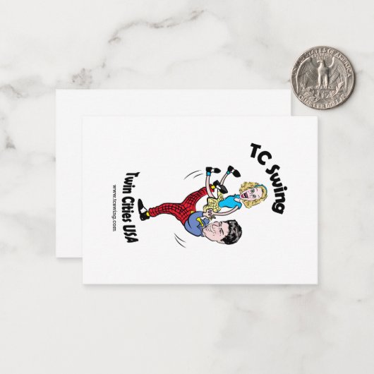 Notecard Mitteilungskarte (Vorderseite/Rückseite Beispiel)