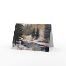 Notecard of Sarvis In Winter, Steamboat Springs,CO