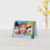 NOTECARD-OLD FREUNDE SIND AM BESTEN. SIE WISSEN KARTE (Gelbe Blume)