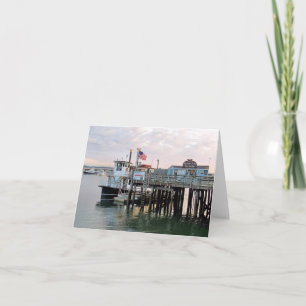 Notecard - Paddleboat Plymouth Massachusetts Karte