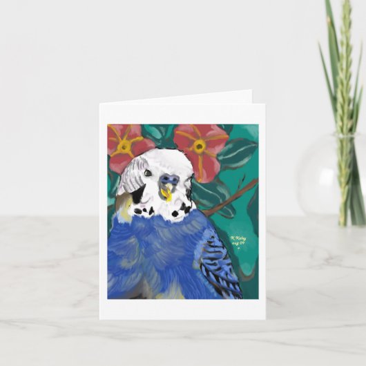 Notecard parakeet karte (Vorderseite)