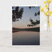 Notecard Parks Pond Karte (Gelbe Blume)