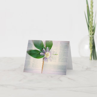Notecard Passionflower Scriptures Dankeskarte