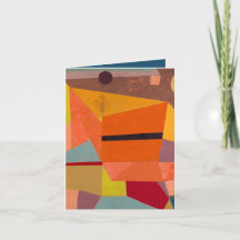 NOTECARD : PAUL KLEE : FREUNDLICHE BERGLANDSCHAFT