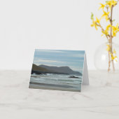 Notecard: Schottischer Meerblick Karte (Gelbe Blume)