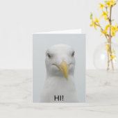 Notecard - Seagull sagt "Hi!" Karte (Gelbe Blume)